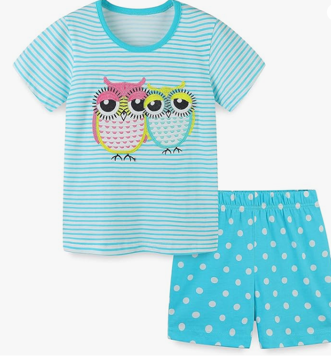 Summer Outfit for Toddler Girls: Bumeex Set with Cotton Top & Shorts