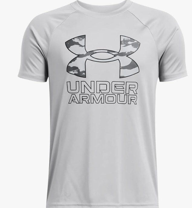 Under Armour Boys' Short-Sleeve Hybrid Tech Print T-Shirt