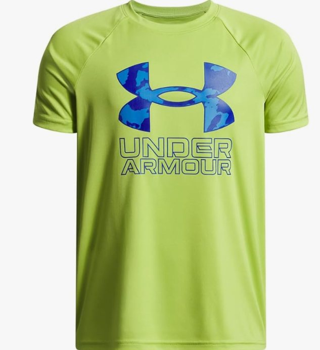 Under Armour Boys' Short-Sleeve Hybrid Tech Print T-Shirt