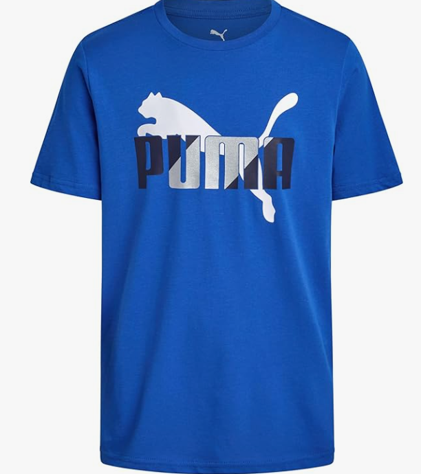 PUMA Boys T-Shirt - Cat Logo T-Shirt for Boys - Athletic Crewneck Short Sleeve Tee (S-XL)