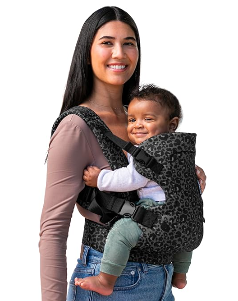 Infantino Flip 4-in-1 Convertible Baby Carrier, Adjustable, Ergonomic Babywearing, Registry Essential, Baby Carrier for Newborn to Toddler, Gray