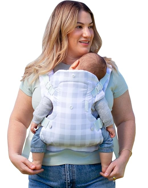 Infantino Flip 4-in-1 Convertible Baby Carrier, Adjustable, Ergonomic Babywearing, Registry Essential, Baby Carrier for Newborn to Toddler, Gray