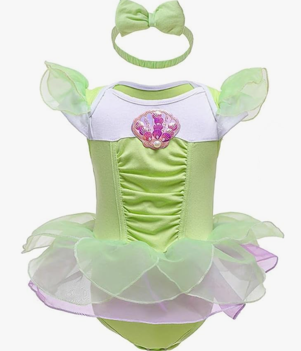Princess Costumes Bodysuit Outfit for Baby Infant Romper Jumpsuit with Headband
