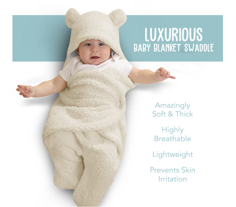 Best Seller: Premium Soft Baby Swaddle Wrap - Ideal for 0-6 Month Olds, Perfect Baby Shower Gift & Registry Must-Have