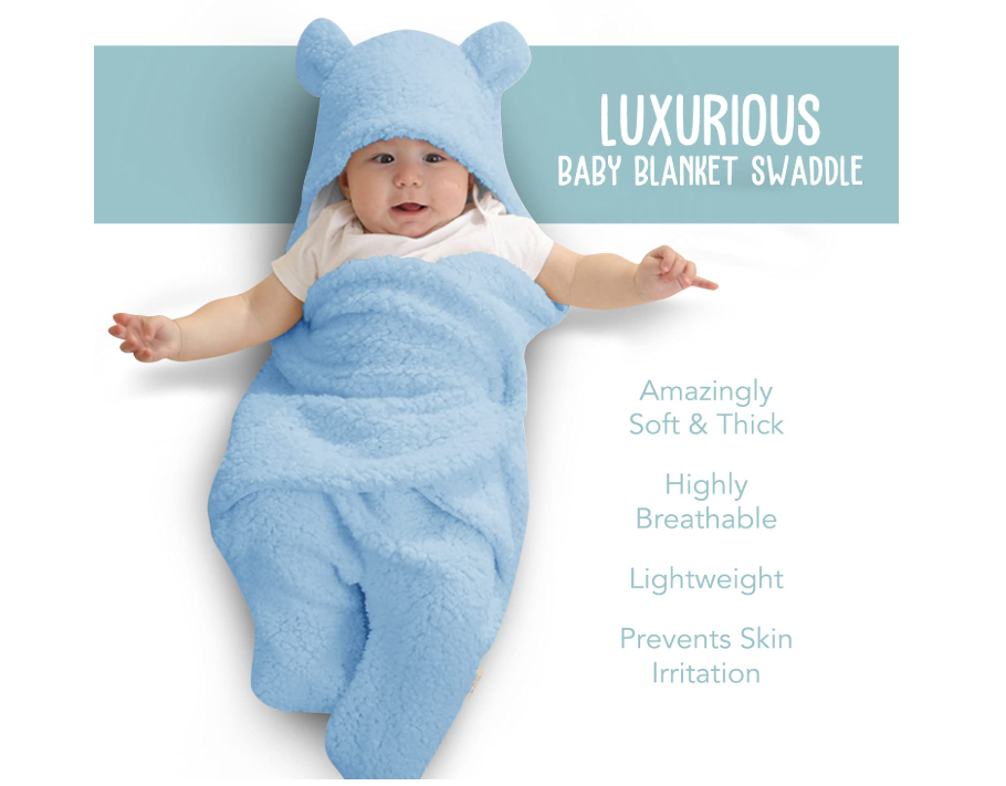 Best Seller: Premium Soft Baby Swaddle Wrap - Ideal for 0-6 Month Olds, Perfect Baby Shower Gift & Registry Must-Have