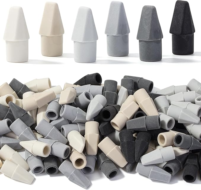 Mr. Pen Erasers for Pencils, 120 Pack, Pencil Top Erasers, Eraser Caps, Cap Tops, Topper Erasers. Ereaser