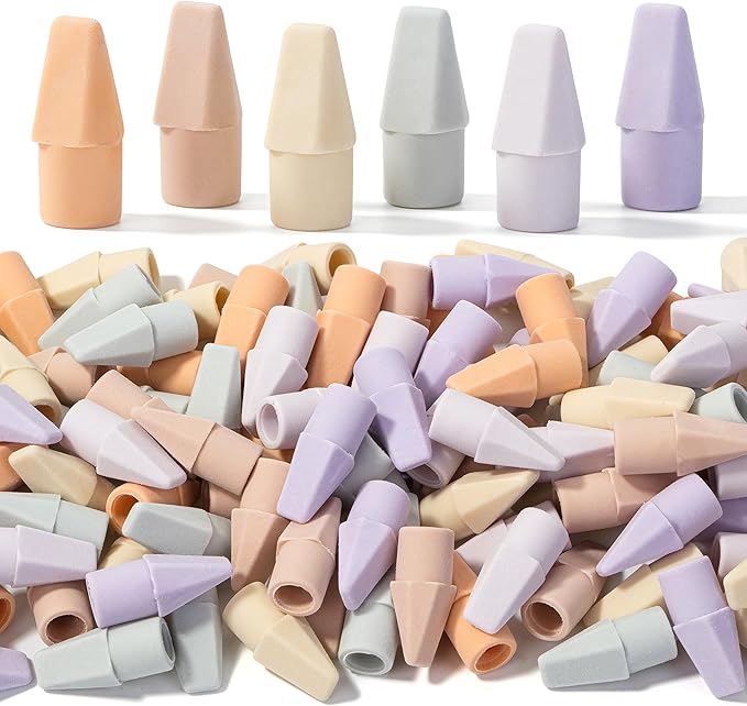 Mr. Pen Erasers for Pencils, 120 Pack, Pencil Top Erasers, Eraser Caps, Cap Tops, Topper Erasers. Ereaser