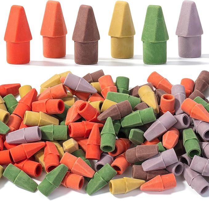Mr. Pen Erasers for Pencils, 120 Pack, Pencil Top Erasers, Eraser Caps, Cap Tops, Topper Erasers. Ereaser