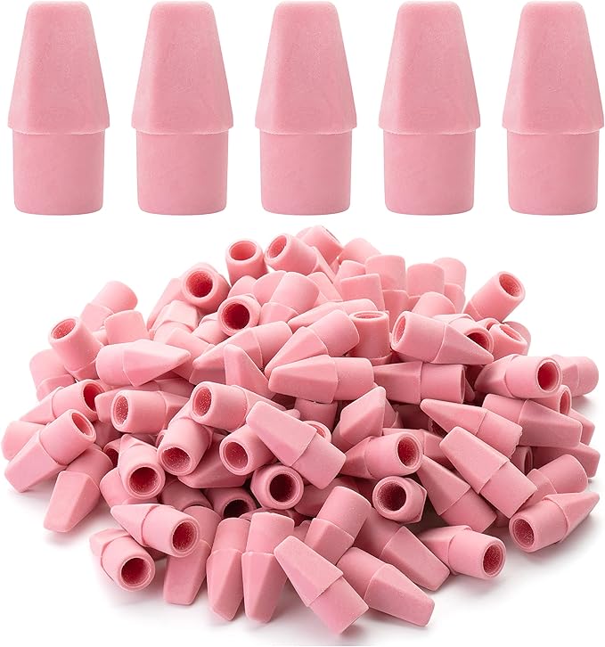 Mr. Pen Erasers for Pencils, 120 Pack, Pencil Top Erasers, Eraser Caps, Cap Tops, Topper Erasers. Ereaser