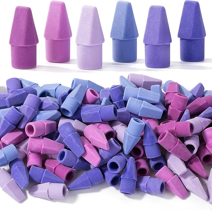 Mr. Pen Erasers for Pencils, 120 Pack, Pencil Top Erasers, Eraser Caps, Cap Tops, Topper Erasers. Ereaser
