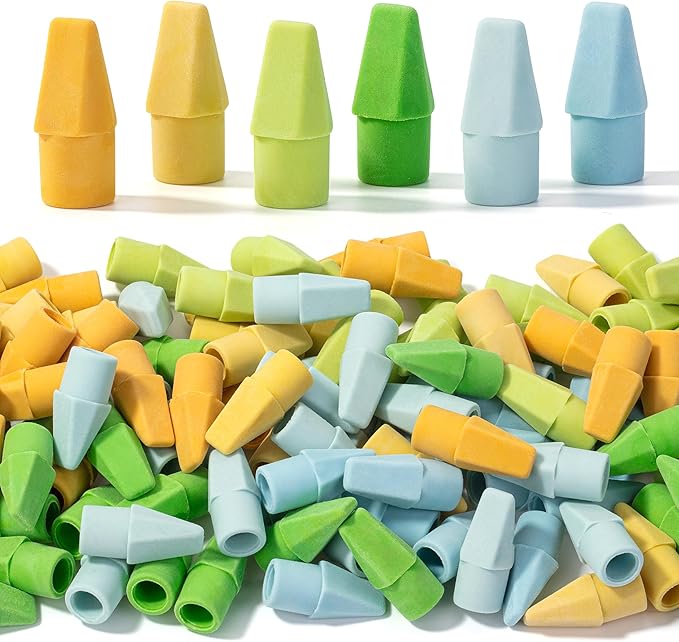 Mr. Pen Erasers for Pencils, 120 Pack, Pencil Top Erasers, Eraser Caps, Cap Tops, Topper Erasers. Ereaser